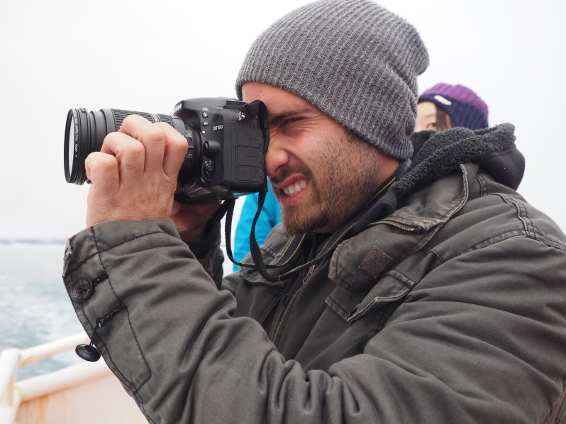 Not wanting to miss the shot!