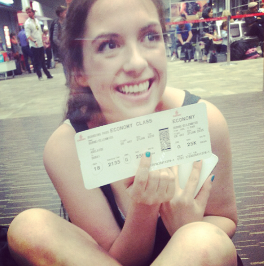 Baby Ellen before her first solo adventure