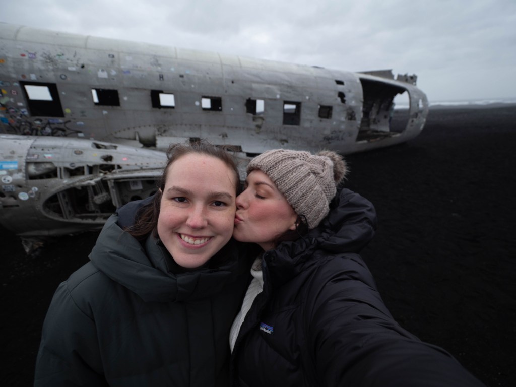 Road tripping from Skogafoss to Vik in winter