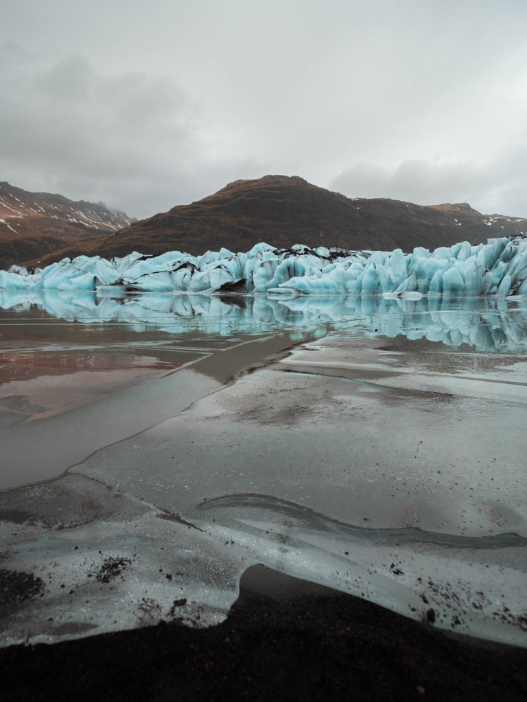 Road tripping from Skogafoss to Vik in winter