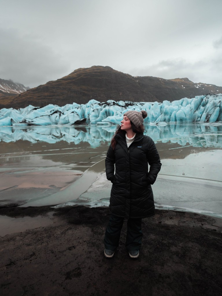 Road tripping from Skogafoss to Vik in winter
